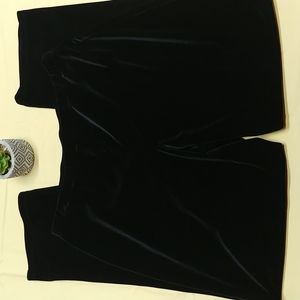 Susan Graver straight leg velour pants